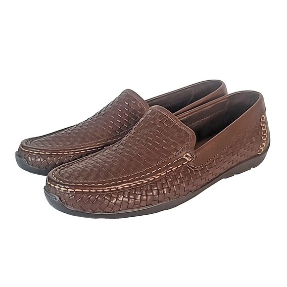 Tommy Bahama Orson Woven Leather Venetian Drivers Men\'s Size 9.5 M Shoes main image 10